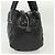 CHANEL Borsa a Mano Cococoon Nylon Nero Argento CC Auth BA5555 - vista 3