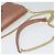 PRADA Bolsa de Ombro com Corrente em Couro Rosa Dourado Auth 127990 - vista 7