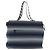 Borsa Tote Vala Vala in Tela Blu Argento Salvatore Ferragamo Auth bs28721