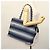 Borsa Tote Vala Vala in Tela Blu Argento Salvatore Ferragamo Auth bs28721 - vista 21