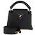 Mini Capucines Tasche aus schwarzem Leder von Louis Vuitton