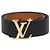 Reversibler 40MM Initiales Gürtel aus schwarzem/braunem Leder von Louis Vuitton