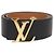 Louis Vuitton Black/Brown Leather Reversible 40MM Initiales Belt