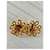 Boucles d'oreilles maxi dorées Yves Saint Laurent  - vue 3