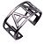 Timeless Chanel Bracciale rigido in metallo argento con logo lettera C