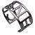 Timeless Chanel Bracciale rigido in metallo argento con logo lettera C - vista 4