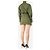 Autre Marque Vestido mini de algodón verde oliva con cremallera - talla S - vista 2
