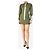 Autre Marque Vestido mini de algodón verde oliva con cremallera - talla S - vista 3