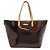 Borsa Tote Vernis Bellevue GM di Louis Vuitton Bordò - vista 2