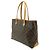 Borsa Tote Wilshire MM Monogram Louis Vuitton Marrone - vista 3