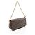 Borsa Louis Vuitton Wallet on Chain Ivy Marrone - vista 3