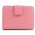 Billetera bi-fold de cuero rosa Prada - vista 2