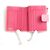 Billetera bi-fold de cuero rosa Prada - vista 3