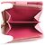 Billetera bi-fold de cuero rosa Prada - vista 4