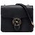 Gucci Borsa a tracolla Piccola in Vitello Nero Dollar con G Intrecciata
