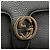 Gucci Borsa a tracolla Piccola in Vitello Nero Dollar con G Intrecciata - vista 7
