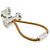 Ring Chaveiro/Charm de bolsa H Mobile da Hermès Prata Bege - vista 4