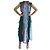 Abito Gucci in chiffon di seta color block Multicolore
