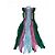 Abito Gucci in chiffon di seta color block Multicolore - vista 2