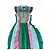 Abito Gucci in chiffon di seta color block Multicolore - vista 5
