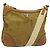 Borsa a Spalla PRADA in Nylon Pelle Beige Oro Auth 140625 D'oro