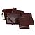 CARTIER Sac Must Line Cuir Suède 5Set Bordeaux Auth 141369