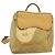 Zaino GUCCI in pelle scamosciata beige oro Auth 135058 D'oro