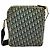 Christian Dior Trotter Canvas Schultertasche Navy Silber Authentisch gh726 Marineblau - Ansicht 2