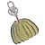 LOUIS VUITTON Portachiavi Charm Zucca metallo Giallo M01103 LV Auth 140762