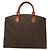 Céline Borsa a mano in tela Macadam CELINE in pelle PVC marrone oro Auth ep10408 D'oro - vista 2