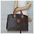 Céline Borsa a mano in tela Macadam CELINE in pelle PVC marrone oro Auth ep10408 D'oro - vista 23