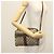 Borsa a Spalla GUCCI GG Supreme Web Sherry Line PVC Beige Oro Rosso Auth BA5506 D'oro - vista 23