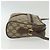 Borsa a Spalla GUCCI GG Supreme Web Sherry Line PVC Beige Oro Rosso Auth BA5506 D'oro - vista 3