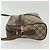 Borsa a Spalla GUCCI GG Supreme Web Sherry Line PVC Beige Oro Rosso Auth BA5506 D'oro - vista 4