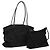 Borsa a mano Gancini in nylon 2 pezzi nera Auth bs28917 di Salvatore Ferragamo Nero