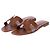 Hermès Chaussure HERMES Oran en Cuir Marron - 102903 - vue 4