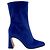Stivaletti in velluto blu cobalto Alberta Ferretti - vista 2