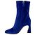 Stivaletti in velluto blu cobalto Alberta Ferretti - vista 3