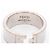 Bague à bande avec logo FF de Fendi - vue 4