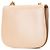 Céline Besace Clea en cuir de veau brillant marron Triomphe de Celine avec chaîne croisée Beige - vue 2
