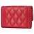 Estuche para tarjetas de visita de piel de cordero rosa Matelassé Chanel - vista 2