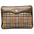 Borsa Clutch Burberry Nova Check Shadow Horse Beige