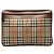 Borsa Clutch Burberry Nova Check Shadow Horse Beige - vista 3