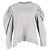 Marques Almeida Pullover mit gerafften Ärmeln aus grauer Baumwolle