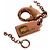 Collana in pietra con logo a forma di cuore Coach - vista 7