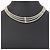 Autre Marque K14 Weißgold Perlenkette Silber - Ansicht 2