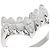 Autre Marque Diamantring aus Pt900-Platin V 7P Silber - Ansicht 4
