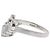 Autre Marque Diamantring aus Pt900-Platin V 7P Silber - Ansicht 5