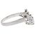 Autre Marque Diamantring aus Pt900-Platin V 7P Silber - Ansicht 6