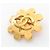 Orecchini a clip placcati in oro Chanel Coco Mark D'oro - vista 5
